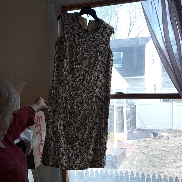 Beaded dress by Nat kaplan New York one of a kind - Picture 2 of 6